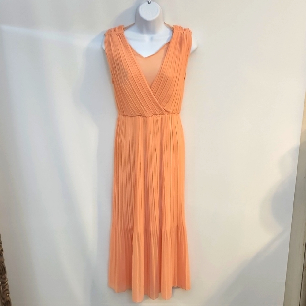 Pleated chiffon like dress